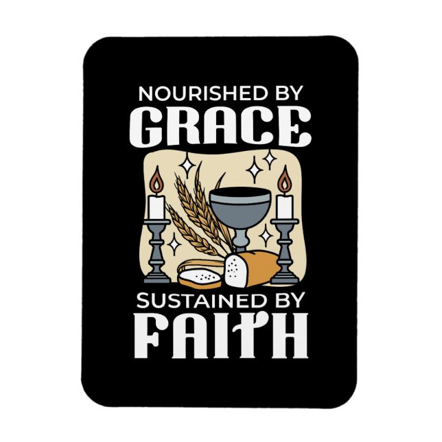 Spiritual Faith and Grace – Uplifting Christian Magnet (Vertical)