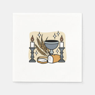 Spiritual Faith and Grace – Uplifting Christian Napkin