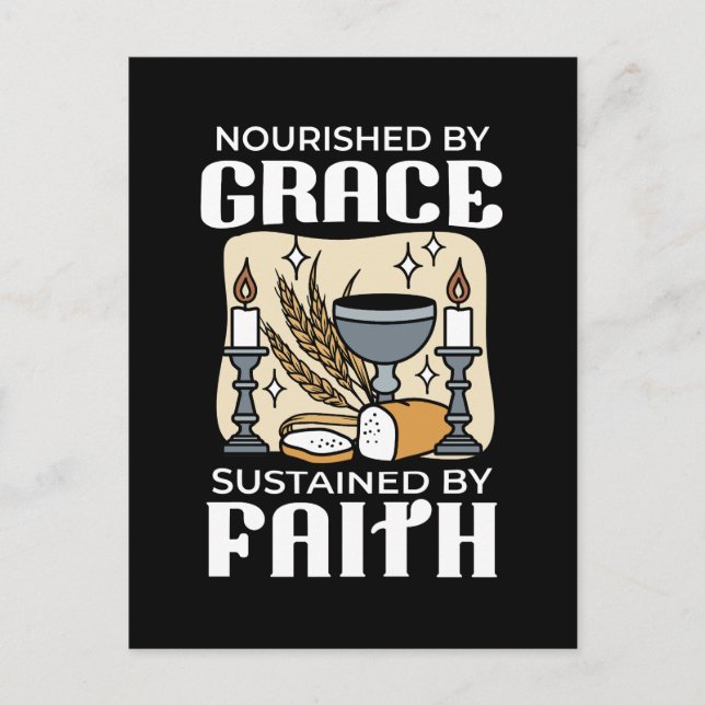 Spiritual Faith and Grace – Uplifting Christian Postcard (Front)
