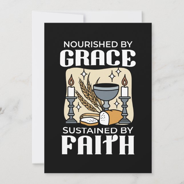 Spiritual Faith and Grace – Uplifting Christian Thank You Card (Front)