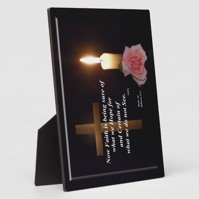 Spiritual Faith and Hope Verse Plaque (Side)
