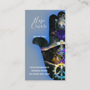 Spiritual Fatima Hand, Mystical Business Card