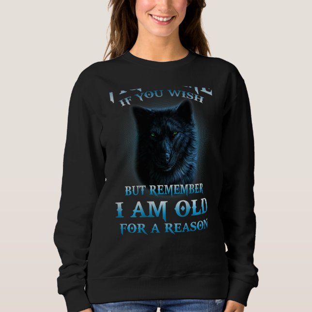 Spiritual Feathers Cool Wolf Head Werewolf Hunter  Sweatshirt (Front)