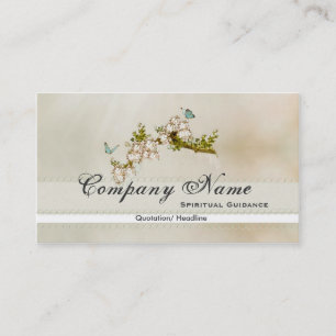 Spiritual Flower Butterfly Business Cards