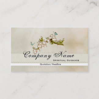 Spiritual Flower Butterfly Business Cards