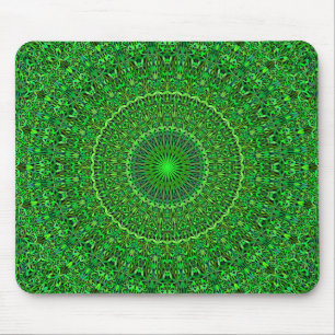 Spiritual Forest Garden Mandala Mouse Mat