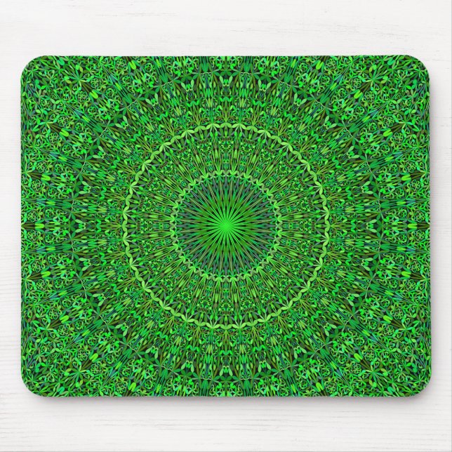 Spiritual Forest Garden Mandala Mouse Mat (Front)