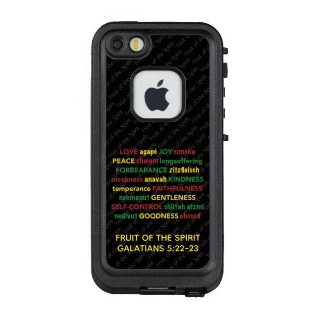 Spiritual FRUIT OF THE SPIRIT Customisable LifeProof iPhone Case (Back)