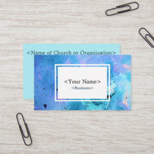 Spiritual Galaxy Blue Business Card