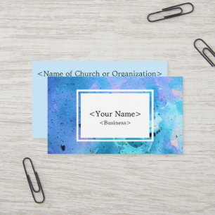 Spiritual Galaxy Light Blue Business Card