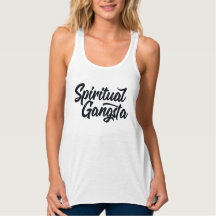 Spiritual Gangsta Funny Yoga Quote Script Text