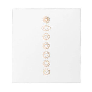 Spiritual Gold Chakras Notepad