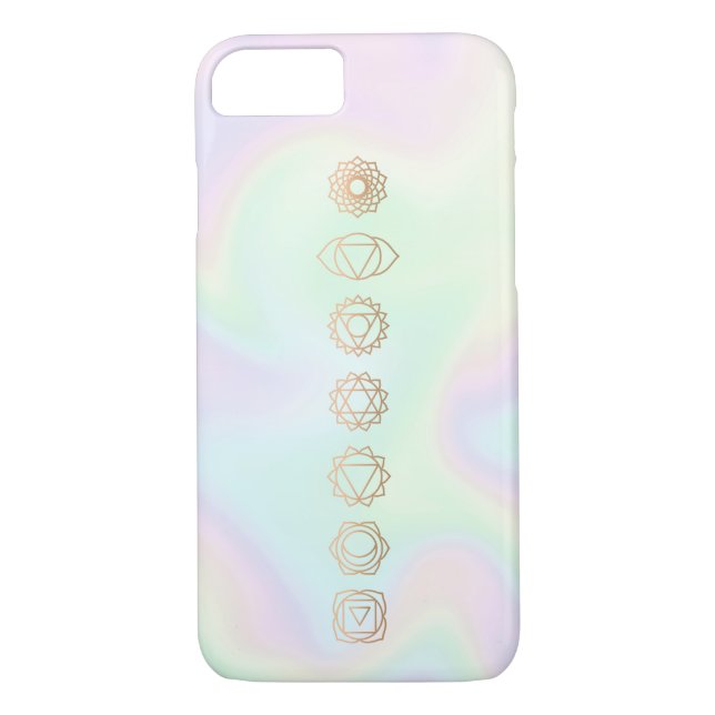 Spiritual Gold Holographic Chakra Case-Mate iPhone Case (Back)