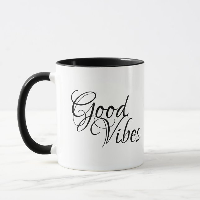 Spiritual Good Vibes Positive Quote  Mug (Left)