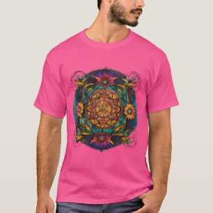 "Spiritual Growth & Beauty" Mystical Tattoo-Style  T-Shirt