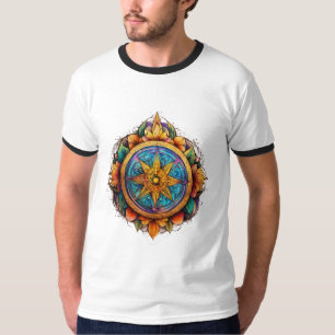 "Spiritual Growth & Beauty" Mystical Tattoo-Style T-Shirt