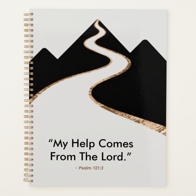 Spiritual  Guided Mountain Path design Planner (Front)