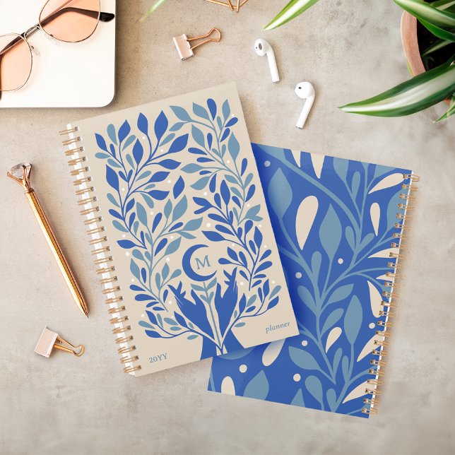 Spiritual Hands Celestial Crescent Moon Monogram Planner (Spiritual Hands Celestial Crescent Moon Monogram Planner)