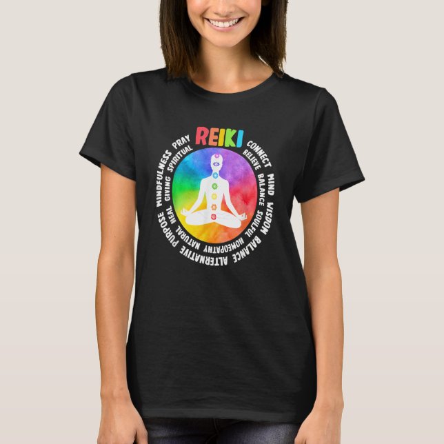 Spiritual Healing Holistic Healer Meditation Chakr T-Shirt (Front)