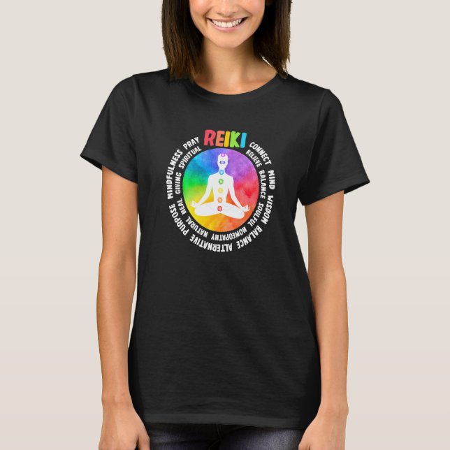 Spiritual Healing Holistic Healer Meditation Chakr T-Shirt (Front)