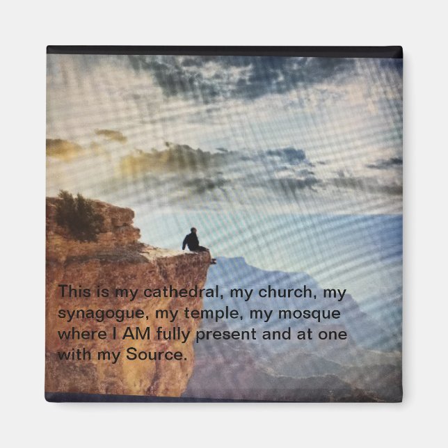 spiritual healing inspirational magnet (Front)