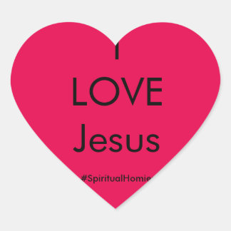 Spiritual Homies "I LOVE Jesus" Sticker