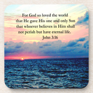 SPIRITUAL JOHN 3:16 PHOTO COASTER