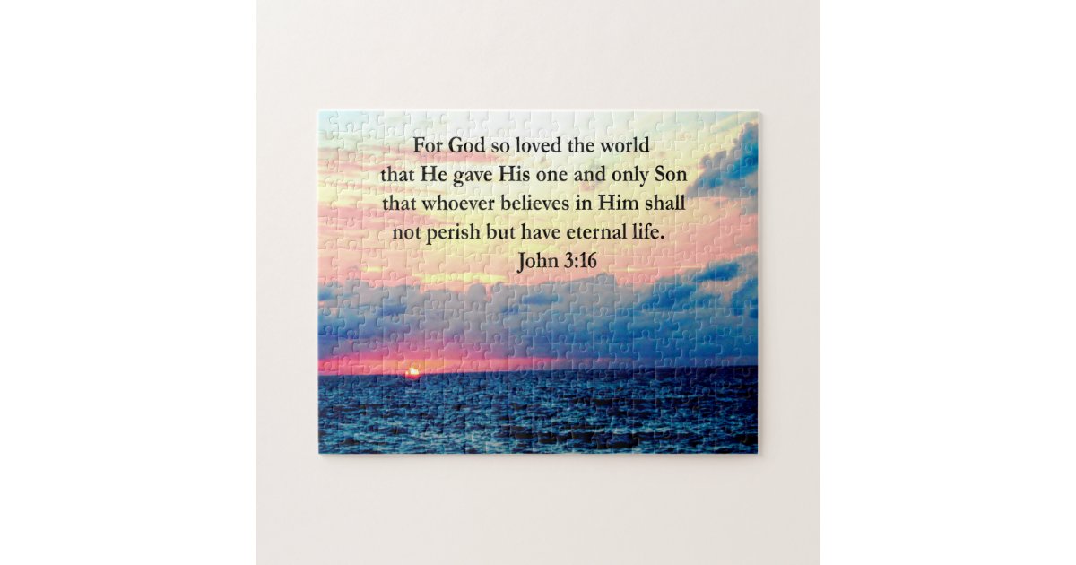 SPIRITUAL JOHN 316 PHOTO JIGSAW PUZZLE Zazzle