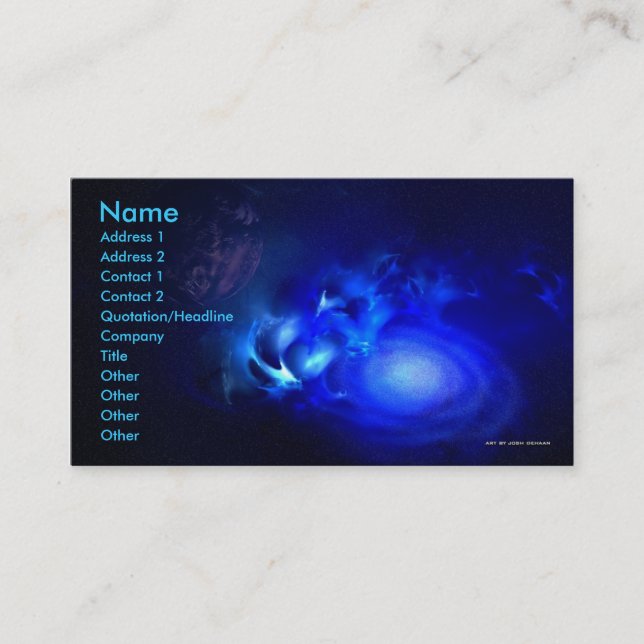 Spiritual Journey Business Card Template (Front)
