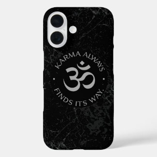 Spiritual Karma Om Design – Mindfulness Collection iPhone 16 Case