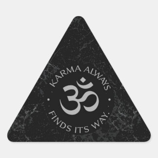 Spiritual Karma Om Design – Mindfulness Collection Triangle Sticker