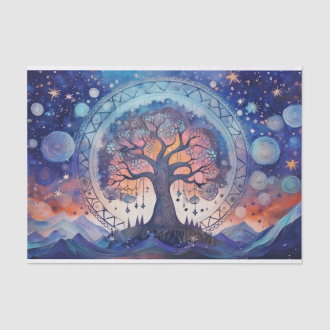 Spiritual Life, Universal Tree of Life Tissue Paper (Front)