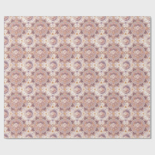 Spiritual Lotus Flower - Floral Mandala Pattern Wrapping Paper