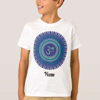 Spiritual Mandala Om Purple Aqua Blue Customised