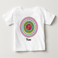 Spiritual Mandala Om Symbol Pink Green Customised