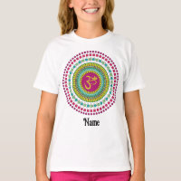 Spiritual Mandala Om Symbol Pink Green Customised