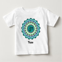 Spiritual Mandala Yoga Om Symbol Blue Customised