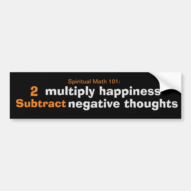 spiritual math 101-19A-bumper sticker (Front)