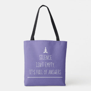 Spiritual Meditation Quote Zen Yoga Tote Bag
