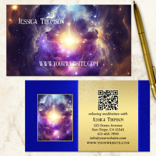 Spiritual Meditation Yoga Teacher Business Card