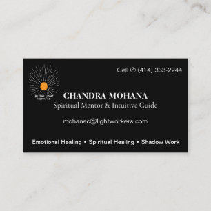 Spiritual Mentor Guide   Basic Info Business Card