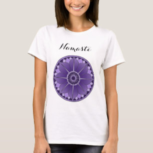 Spiritual Namaste Purple Mandala T-Shirt