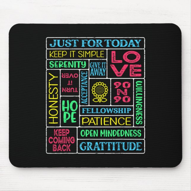 Spiritual Narcotics Anonymous Garden  Mouse Mat (Front)