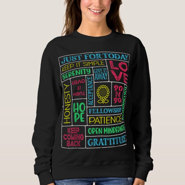 Spiritual Narcotics Anonymous Garden Sweatshirt (Front)