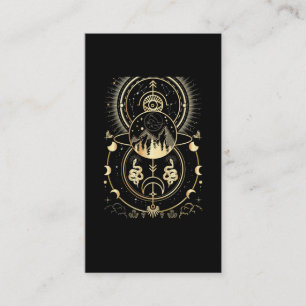 Spiritual Nature Moon Astrology Stars Snake Business Card