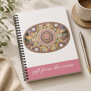Spiritual Nautilus Ocean Goddess Art Notebook