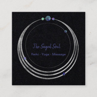 Spiritual New Age and Metaphysical Geometric Square Business Card