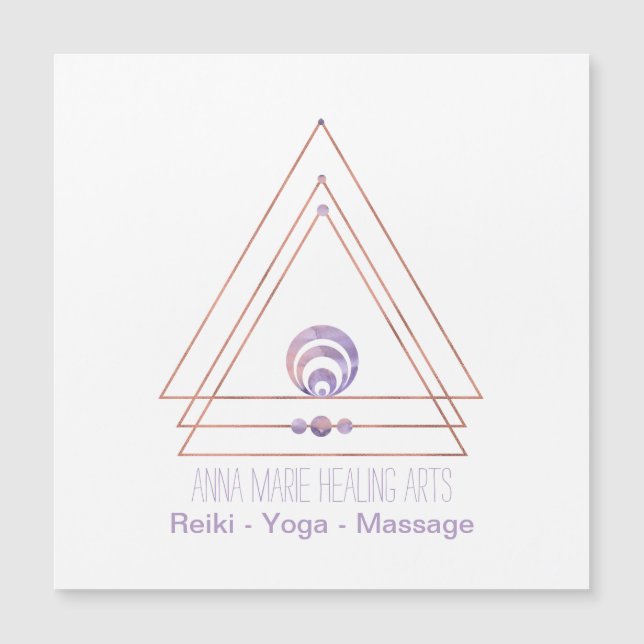 Spiritual New Age and Metaphysical Magnetic Card (Front)