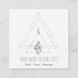 Spiritual New Age and Metaphysical Square Business Card