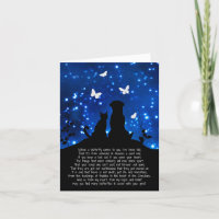 Spiritual New Age Sympathy with Dog, Cat Butterfly